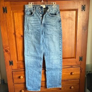 Agolde Fran size 24 Classic Blue Denim Jeans
